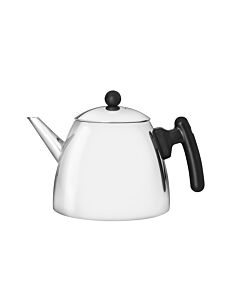 Teekanne Duet Classic 1,2L flach schwarz