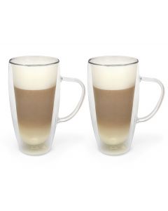 Doppelw. Capp. & Latte M.Glas 400ml 2erSet