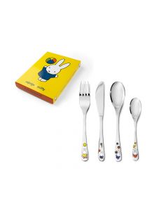 Kinderbesteck 4tlg Miffy Edelstahl farbig