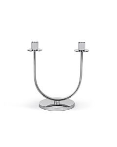 Kerzenständer Elana 2-flammig silbrig