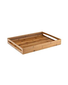 Tablett M dunkler Bambus