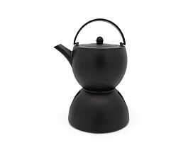 Tee-Set Sencha 1,2L gusseisen schwarz mit Teewärmer