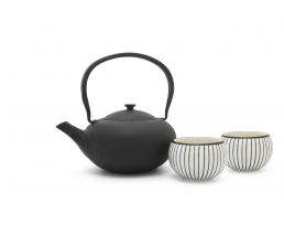 Teekanne Shanxi Gusseisen + 2 Cups schwarz