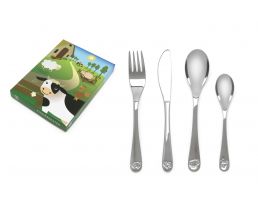 Kinderbesteck 4tlg Bauernhoftiere Edelst.