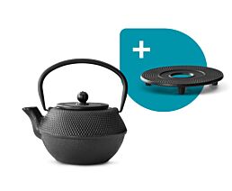Teekanne Jang Gusseisen 1,1L schwarz