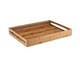 Tablett M 47,5x35x6cm dunkler Bambus